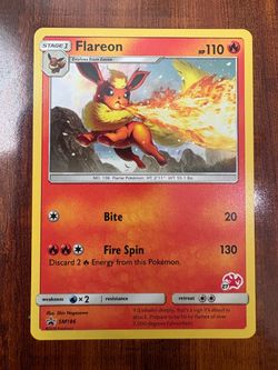 Flareon SM186 Black Star Non-Holo Promo Let's Play, Eevee! NM/M 🔥