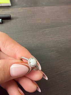 Sterling silver opal