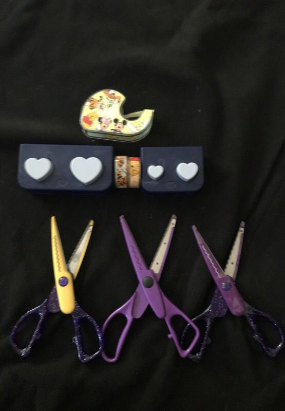 Crafting Lot: scissors and tape
