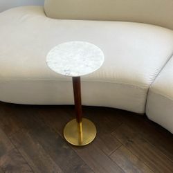 West Elm Marble Drink Table 