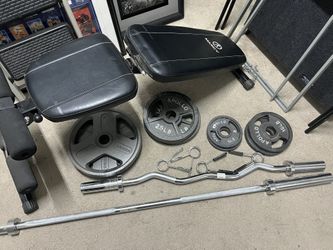 Olympic Weights Bars Bench