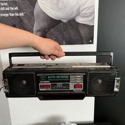 Vintage Panasonic RX-FM40 XBS AM/FM Radio Cassette Recorder Player Boombox