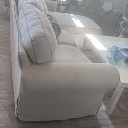Ilia Sand Beige Fabric 97" Sofa with Reversible Chaise