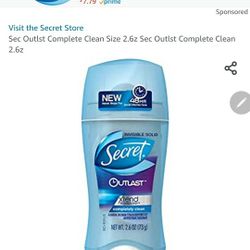 Sec Outlst Complete Clean Size 2.6z Sec Outlst Complete Clean 2.6z