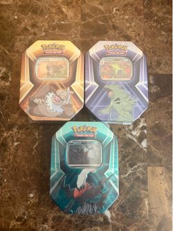 Pokémon TCG Triple Whammy Mini Tin Set (Complete Set of 3) Factory Sealed