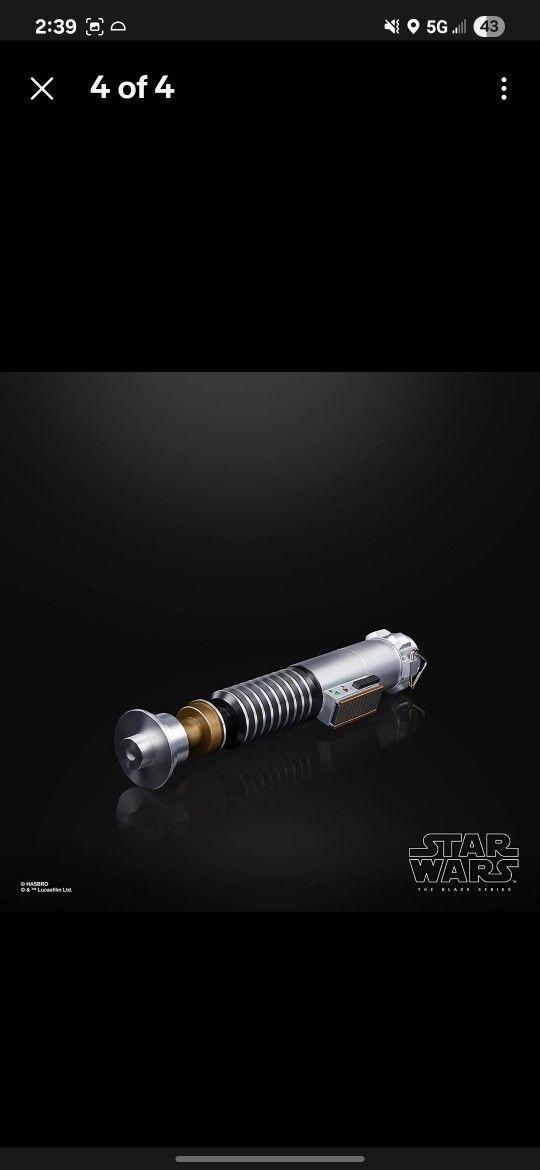 Star Wars The Black Series Force FX Prop Replica - Luke Skywalker Lightsaber