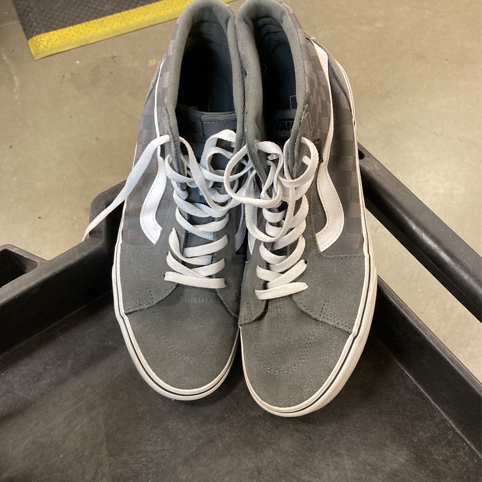 High top Grey Vans Mens Size 10.5