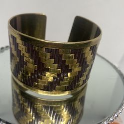 Vintage Metals Woven Cuff Bracelet 