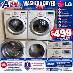 LG Front Load Washer & Dryer Set