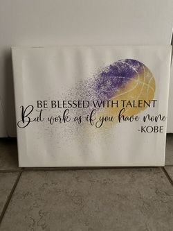 Lakers Kobe Bryant Quote 11x14 Picture