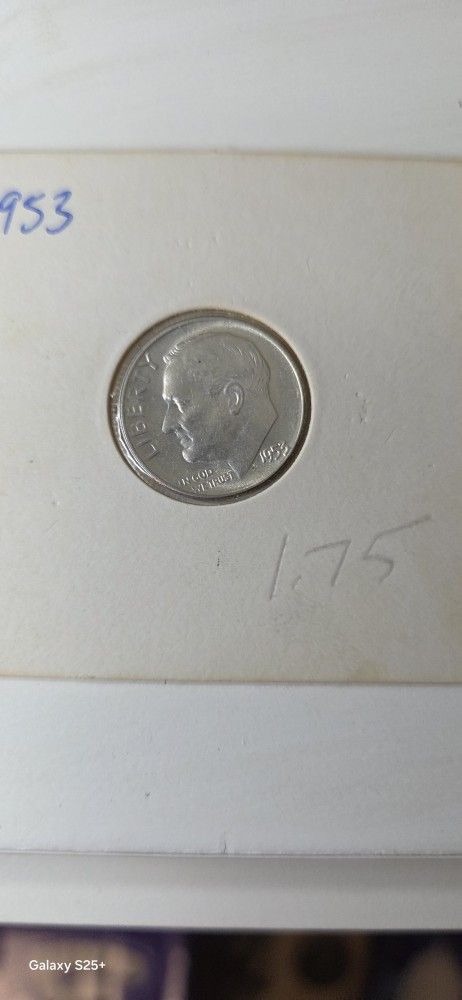 1953 Roosevelt Dime