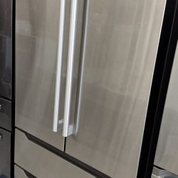 💥Best Saving💥 22.5 cu. ft. 4-Door French Door Refrigerator with Pull Handle in Stainless Steel, Counter Depth