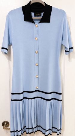 Alexia Admor Light Blue Knit Dress – Size Medium - Lightly Used
