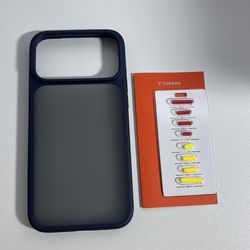 Navy iPhone 17 pro max case