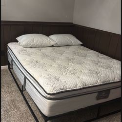 Queen Bed With Mattress 