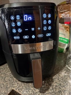 Air Fryer-Gourmia 5QT Digital Air Fryer GAF556 – Like New w/ Manual & Recipe Book