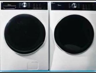 Midea Electric Washer and Gas Dryer Or Electric Dryer Combo New In Box White