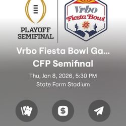 2 Fiesta Bowl Tickets. CFP Semifinal