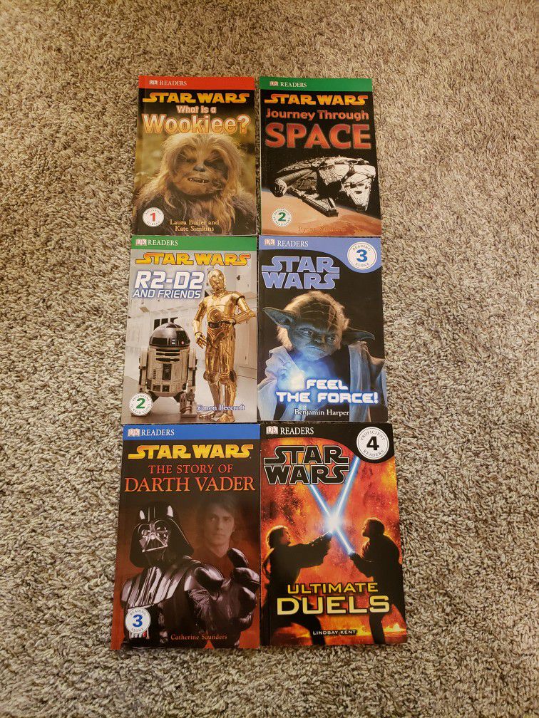 6 Star Wars Beginning Reader Books 
