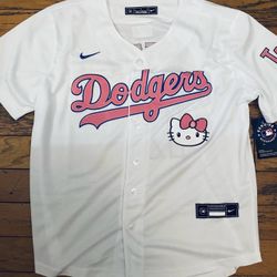 Youth White Los Angeles Dodgers Hello Kitty Shohei Ohtani Jerse