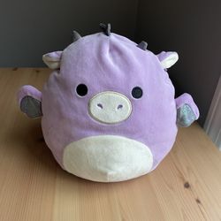 Squishmallow Dina The Dragon Kelly Toy Purple  Plush Stuffed Animal