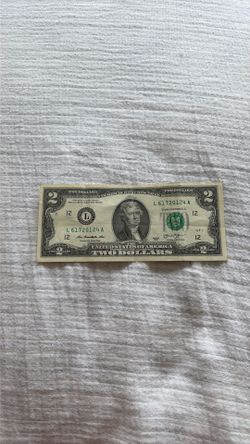 2 dollars bill