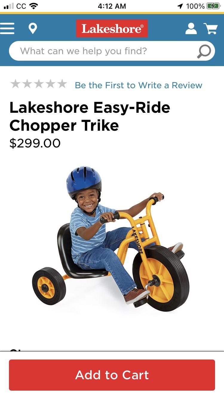 Kids 3 Wheel Trike By Lakeshore