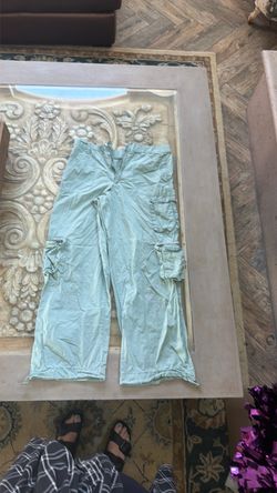 Mint Green Cargo Pants