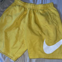 Nike yellow shorts