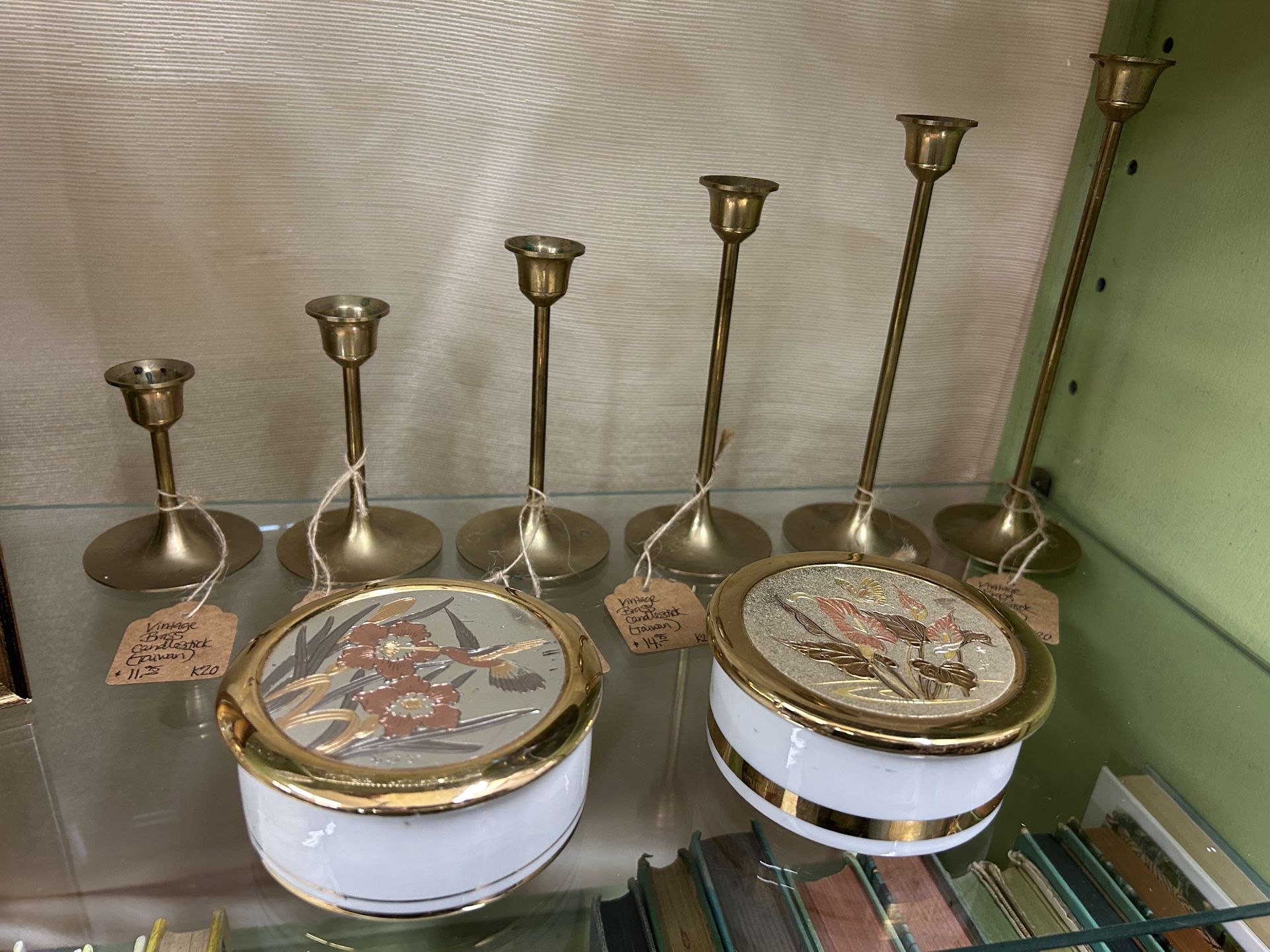 Vintage Brass Candlestick Holders