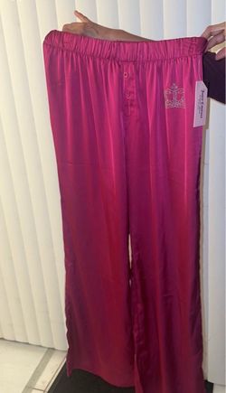 Juicy couture fuschia bling satin pants
