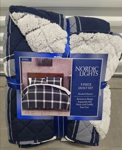 3 Piece Quilt Set- King
