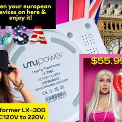 Transformer UNi POWER LX-300 AC120V to 220V.