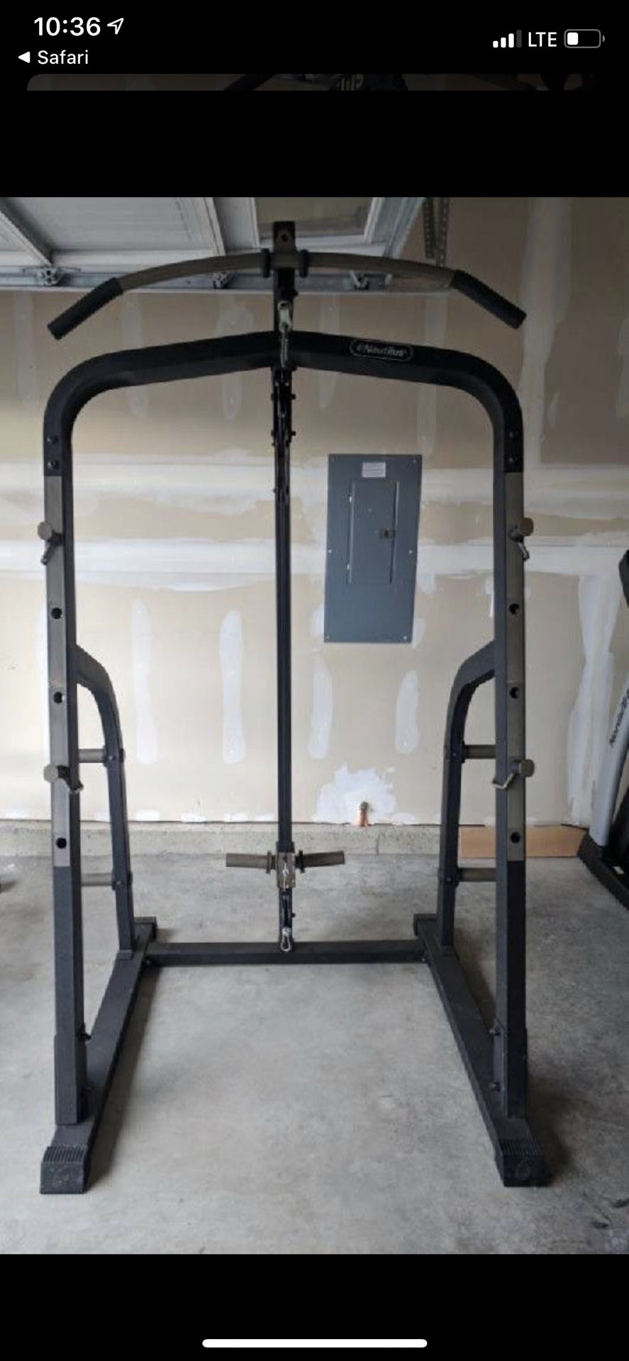 Workout Rack included 200 lbs weights