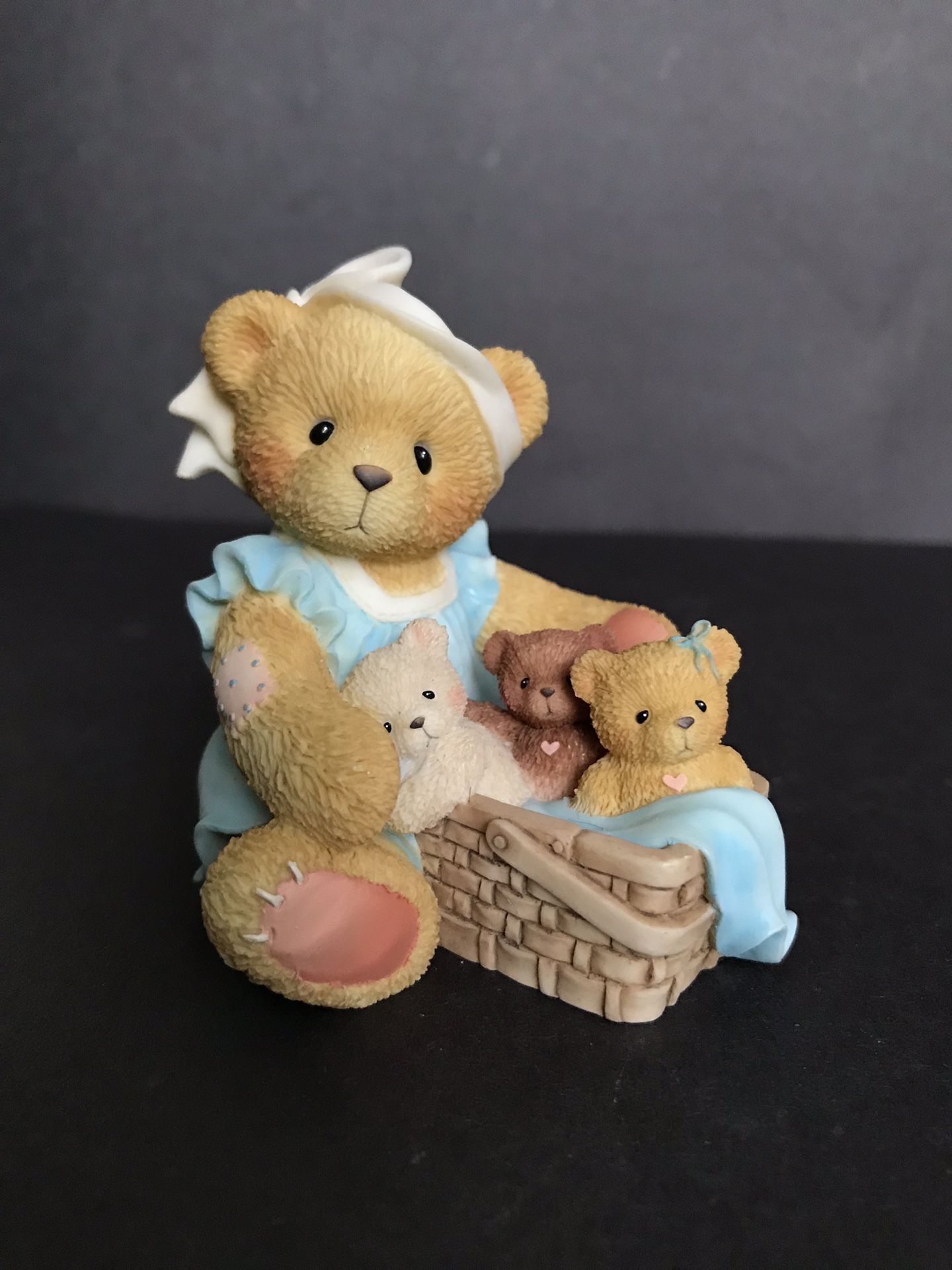 Cherished Teddies Tanna When Your Hands Are Full Figurine Limited Edition