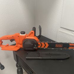  Black & Decker 14” 8 Amp Corded Rear Handle Chainsaw 