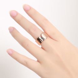 Silver  V Shape Stainless Steel Rings 8