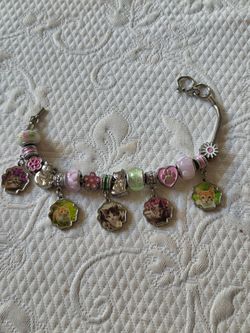 Cat Themed Silver Charm Bracelet