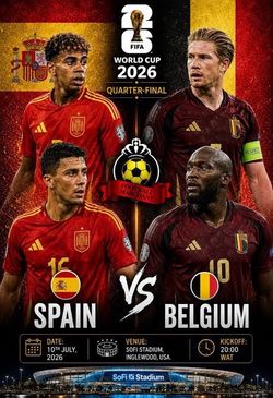 Spain vs Belgium - World Cup Quarterfinals - Match 98