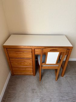 Matching Desk and Chair Furniture, Size 44 long by 18 wide by 30 tall