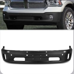 Front Bumper Compatible with 14-18 Dodge Ram 1500/ 19-23 Ram 1500 Classic,with Parking Sensor Holes & Fog Light Cutouts