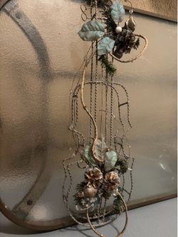 Christmas violin decor glitter