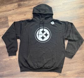 NEW FANATICS Pittsburgh Steelers Black Pullover Hoodie