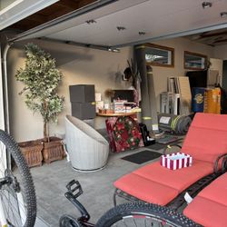 Modern Outdoor Chaise Lounge Chairs – 2-Piece Patio Set w/ Cushions