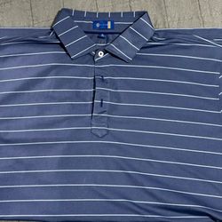 Stitch Brand XL Navy Striped Polo Shirt