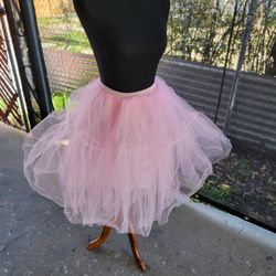 New Pink Tulle Skirt 