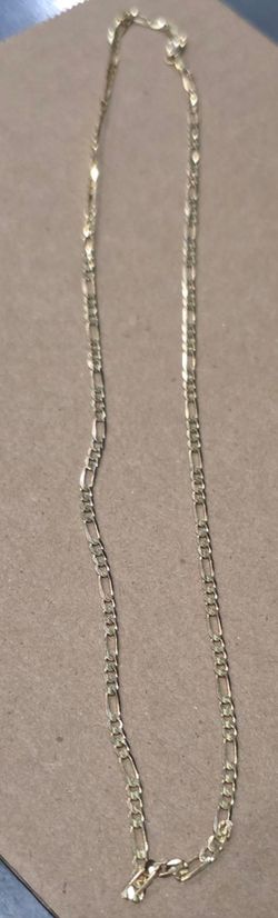 14K Gold Figaro Chain – Solid Gold