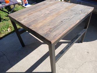 Strong Table Only Wood And Metal 