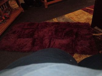 Brand new  cranberry area rug