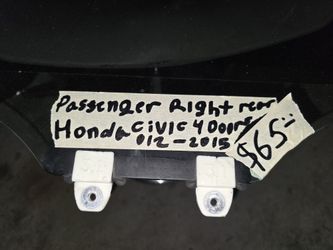 Ventana Pasajero Atras Derecho Honda Civic 012Y 015